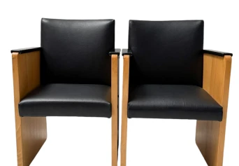 Pair of Art Deco Modernist Armchairs by Jan den Drijver for De Stijl, 1930s